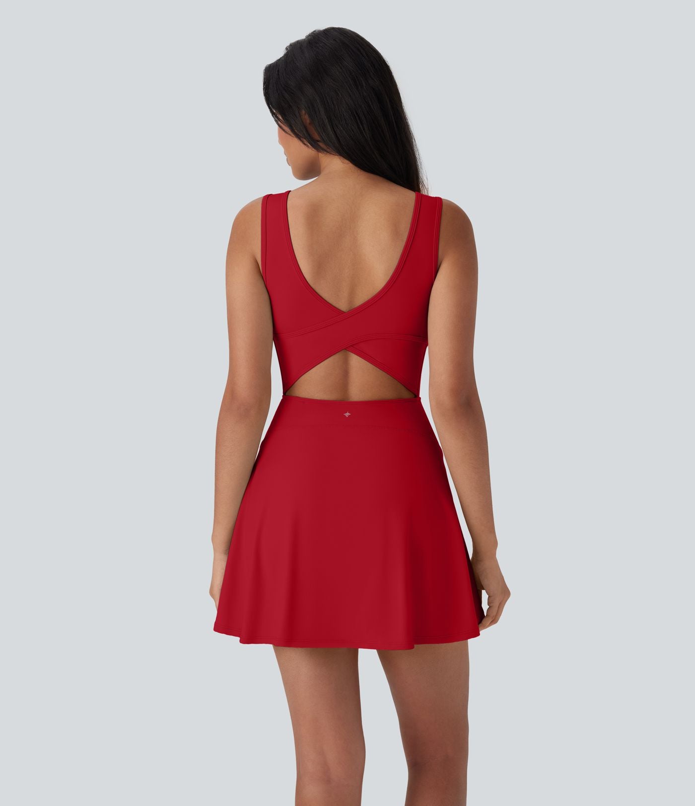 Robe SoftlyZero™ Airy de danse mini 2-en-1 dos nu, col U, bretelles croisées, poches latérales et effet frais InstantCool, accès facile Easy Peasy