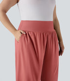Pantalon tailleur gainant taille haute avec poches Halara Flex™