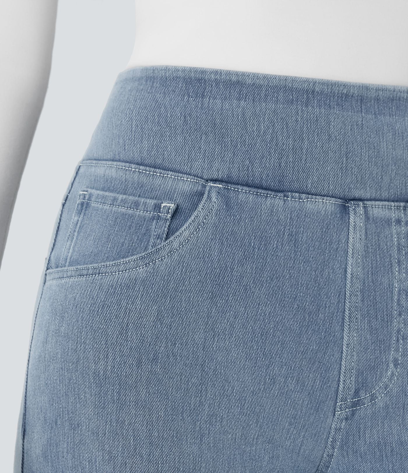Halara Flex™ Jean Large Travail à Taille Haute Poches Multiples et Tricot Extensible