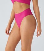 Maillot de Bain Bas de Bikini Taille Moyenne et Coupe Haute