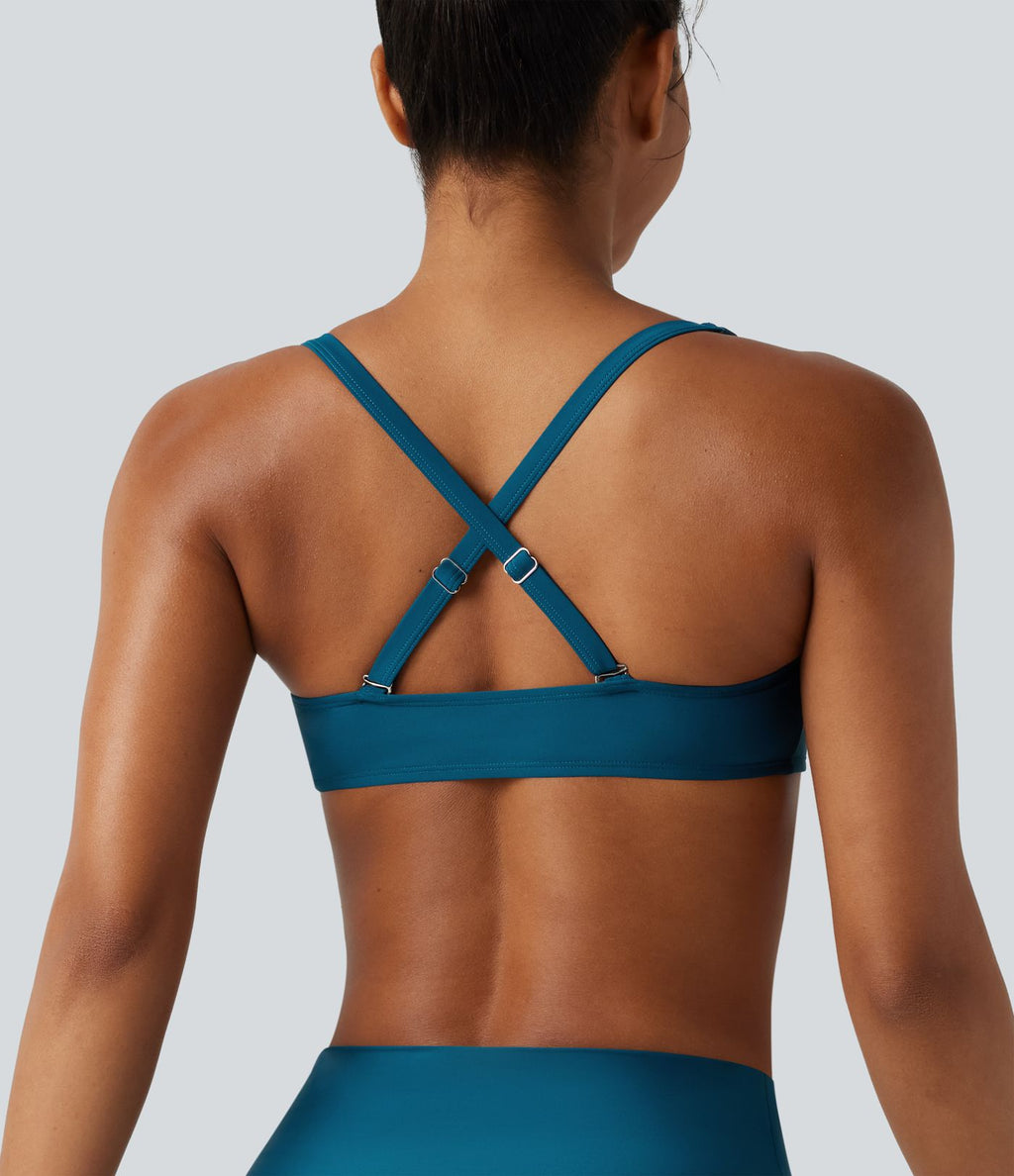 Ensemble bikini push-up gainant avec bretelles ajustables, design torsadé, fronces et brassière intégrée
