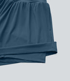 Short tailleur 2-en-1 Cool Touch yoga taille très haute Softlyzero™ Airy grande taille 17,5 cm avec poches