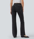 Jean décontracté à coupe bootcut gainant taille haute avec poches Halara Flex™