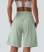 Short de yoga 2-en-1 SoftlyZero™ Airy taille très haute effet frais InstantCool 22,8 cm avec poches