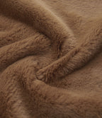 Parka sherpa polaire à capuche avec cordon de serrage et poches