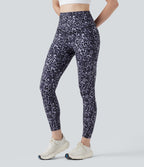 Legging de yoga gainant taille haute imprimé léopard avec poches Halara UltraSculpt™