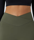 Softlyzero™ Polaire Legging Yoga à Taille Haute Thermique Croisée avec Poches Latérales