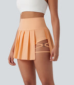 Jupe-short de danse mini Breezeful™ à taille haute, plissée, 2-en-1, avec poches latérales et arrière, ourlet asymétrique et séchage rapide