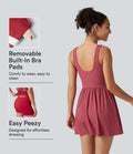 Robe mini de tennis Active Dress côtelée à col tunisien, poches et accès facile Easy Peasy