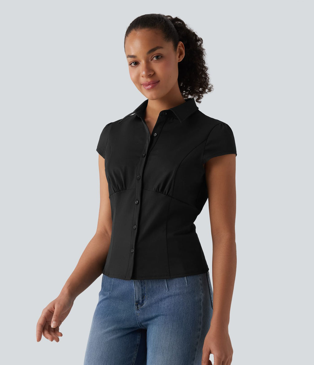 Chemise casual manches courtes séchage rapide