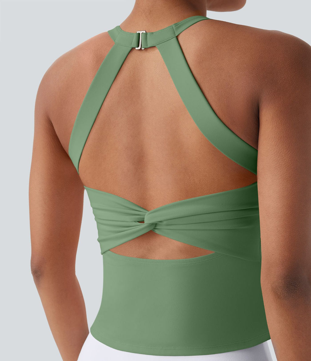Débardeur yoga SoftlyZero™ Plush à découpes A-D
