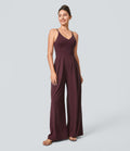 Breezeful™ Combinaison Dos Nu Poche Zippée Invisible Sur le Côté Jambe Large Séchage Rapide