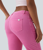 Halara Flex™ Jean évasé casual coloré taille haute avec poches