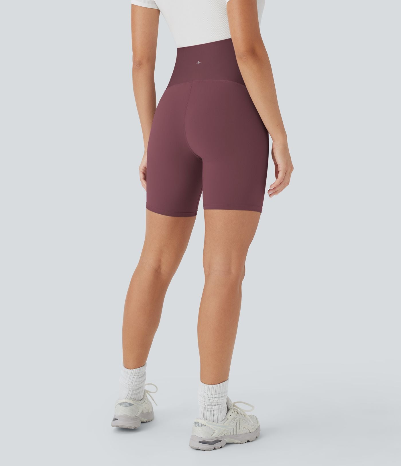 Short cycliste de yoga de maternité Softlyzero™ à taille super haute 17,5 cm-UPF50+