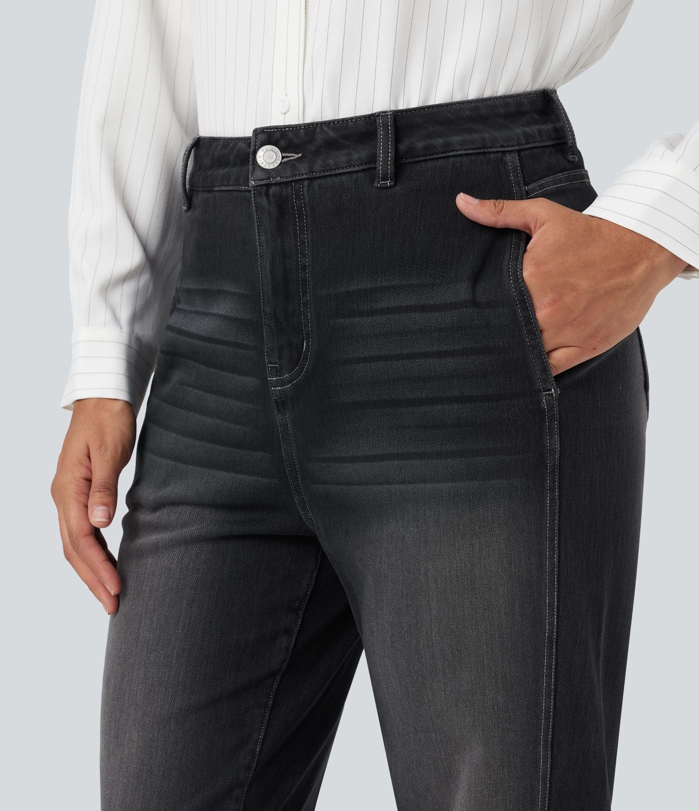 Jean 7/8 Halara Flex™ taille haute avec poches