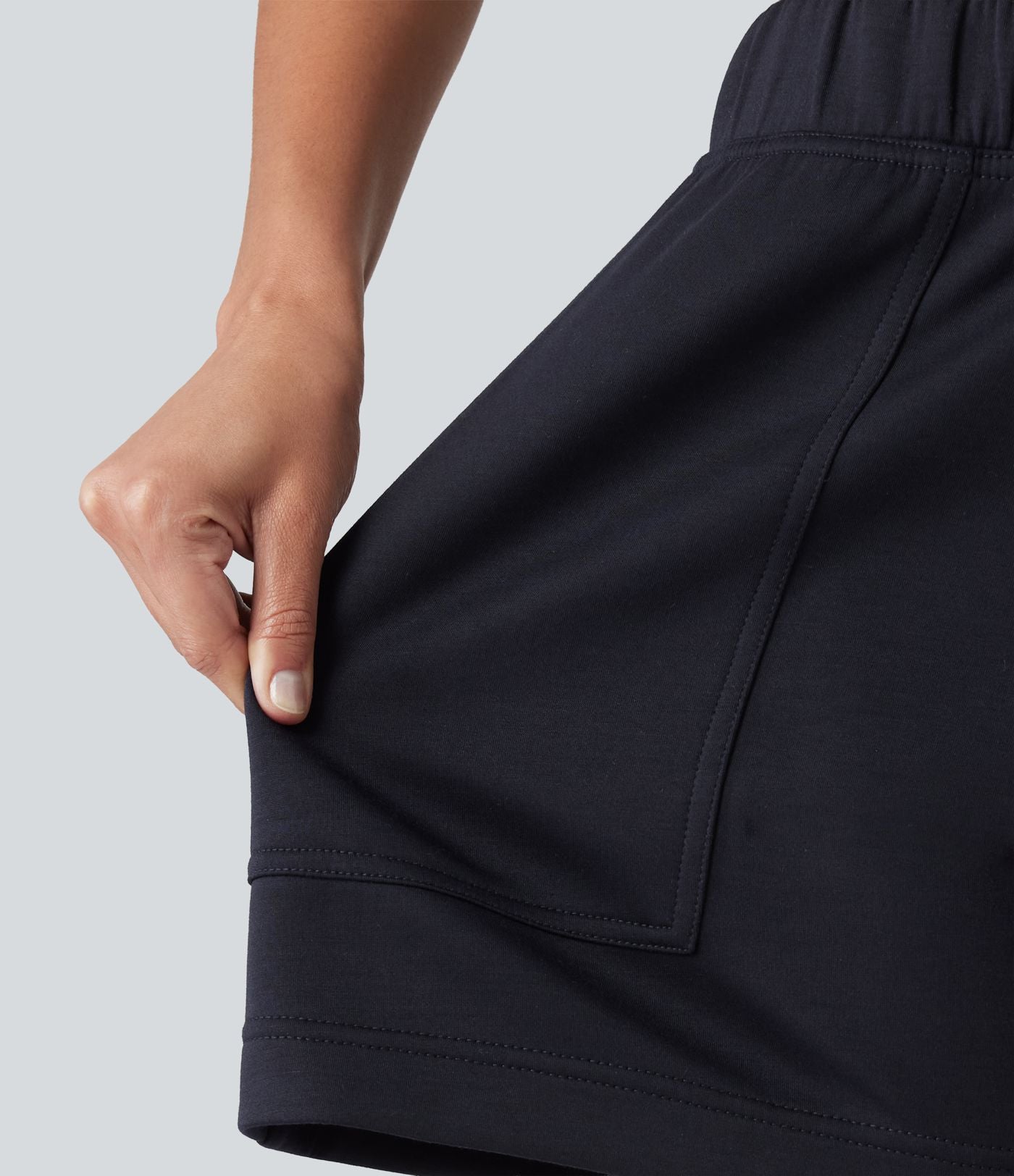 Short de danse taille mi-haute coupe évasée avec poches