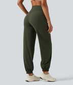 Jogging de yoga Halara UltraSculpt™ taille haute gainant coupe fuselée avec poches