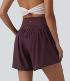 Short de running 2-en-1 taille haute 12,5 cm avec poches