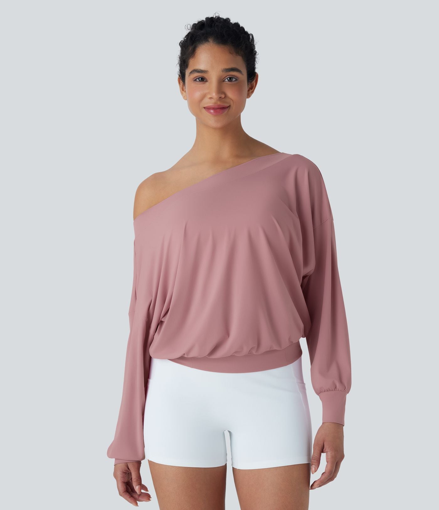 Haut de sport pour yoga asymétrique oversize à effet frais InstantCool et séchage rapide