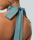 Jupe fluide de Vacances Breezeful™ Séchage Rapide Taille Haute Dos Noué Torsadé