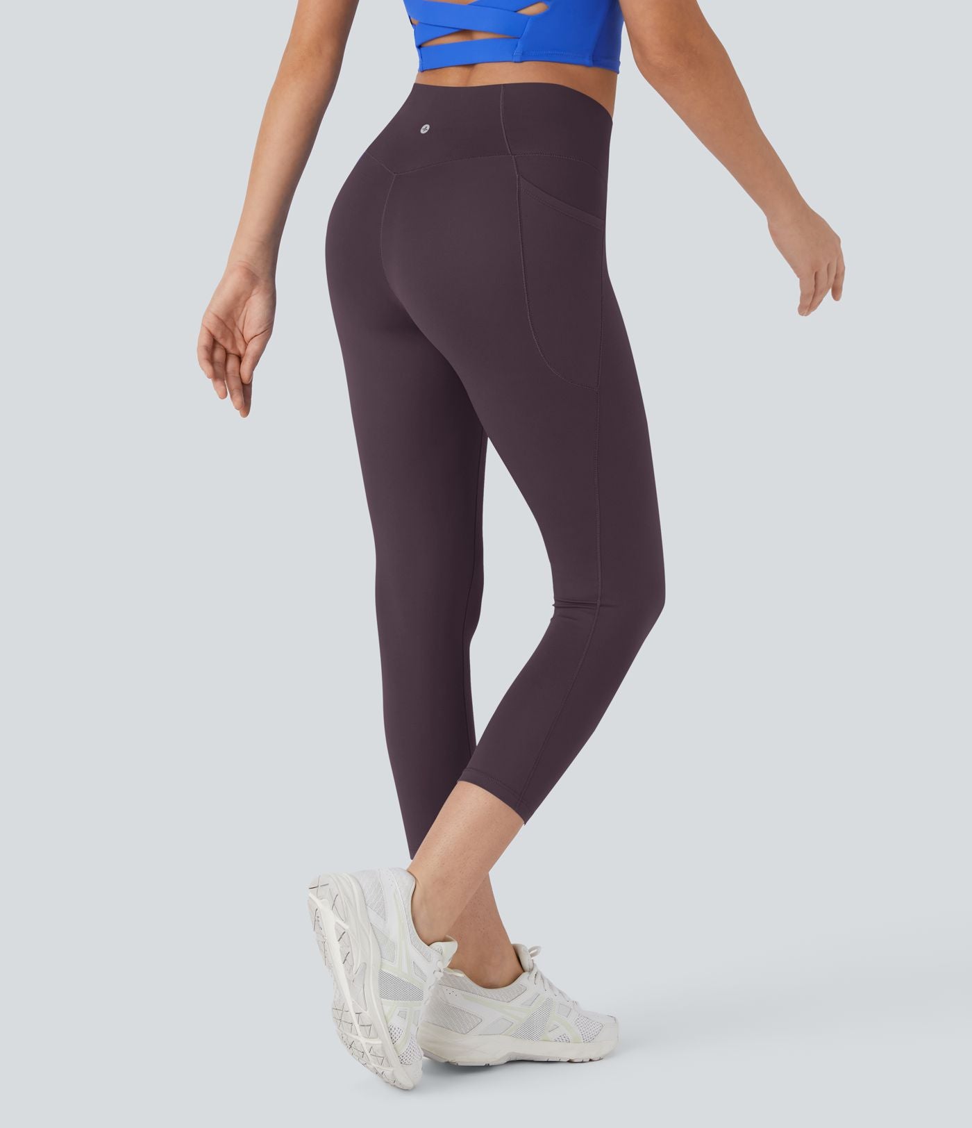 Softlyzero™ Legging Capri Unis Poches Croisées - UPF50+