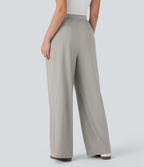 Pantalon de costume Breezeful™ à taille haute, jambes larges, poches latérales et séchage rapide