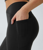 Patitoff™ 2.0 Legging Yoga Résistant Poils d'Animaux Taille Haute Croisée Poches Latérales