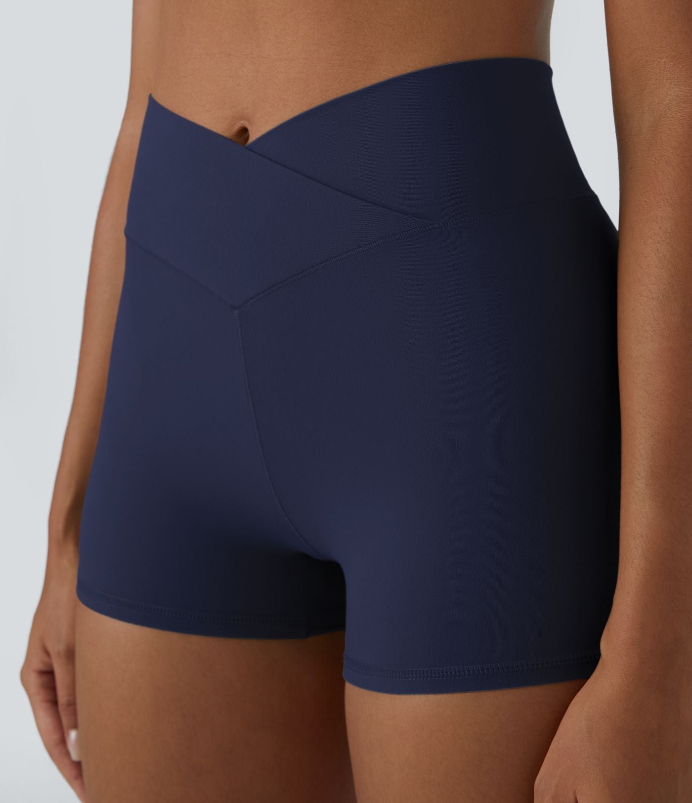 Softlyzero™ Short 7,5cm Biker Taille Haute Croisé Uni