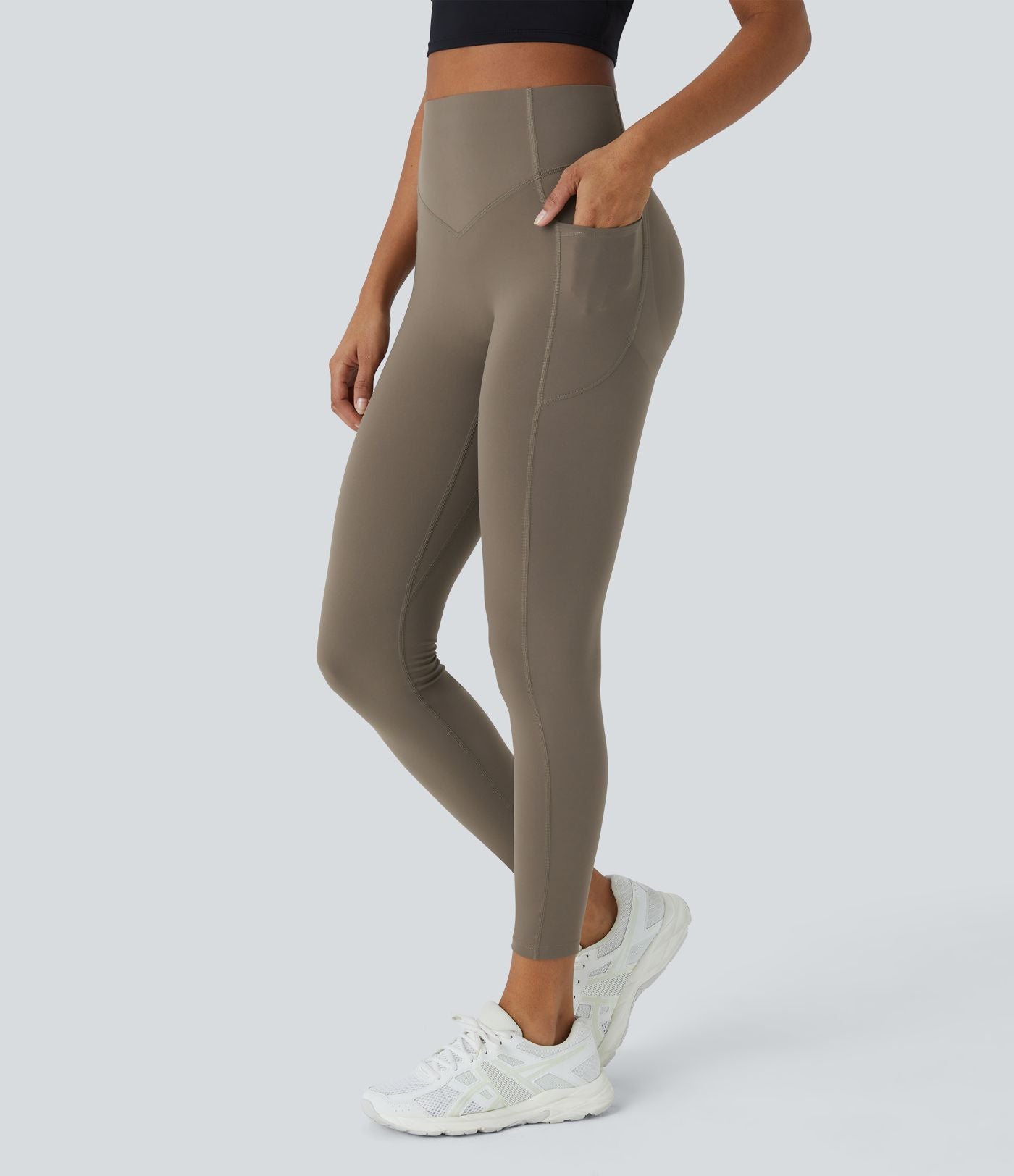 Legging d'entraînement gainant galbant taille haute avec effet scrunch et poches Halara UltraSculpt™