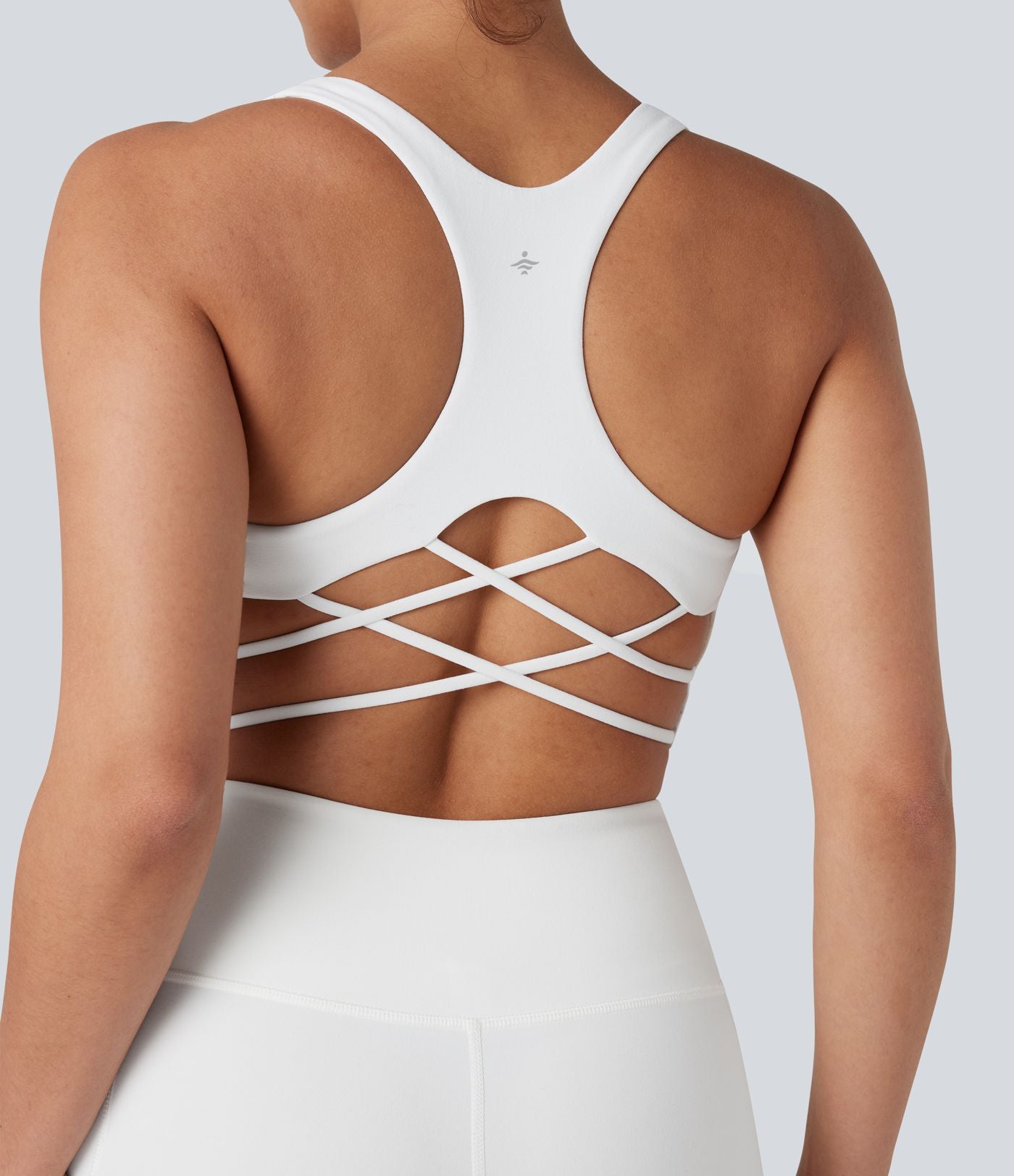 Brassière de sport yoga soutien souple dos nageur à bretelles croisées bonnets A-C