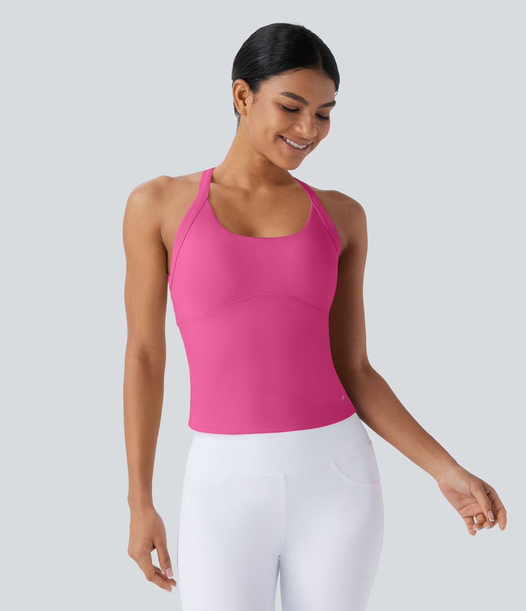 Débardeur yoga SoftlyZero™ Plush à découpes A-D