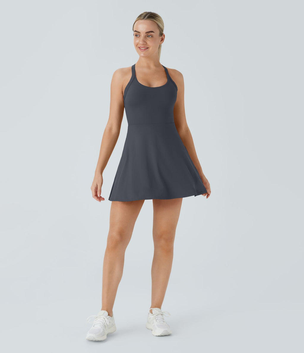 Robe de sport dos nu torsadée A-C