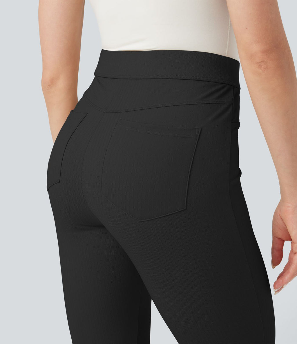 Pantalon tailleur skinny Halara Flex™ gainant taille haute chevrons avec poches