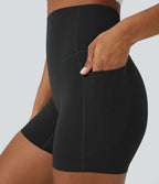 Short cycliste d'entraînement gainant taille haute UltraSculpt™ SoCinched à poches latérales 12,5 cm