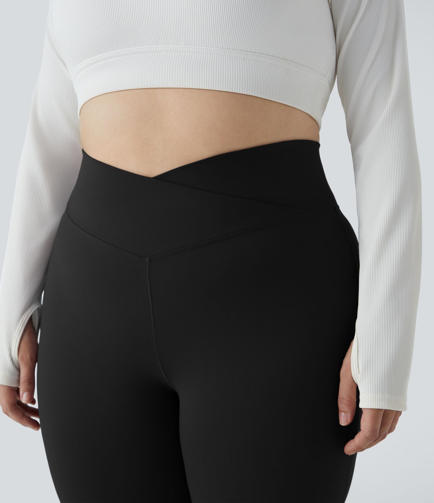 Legging grande taille croisé taille haute DayStretch avec poches