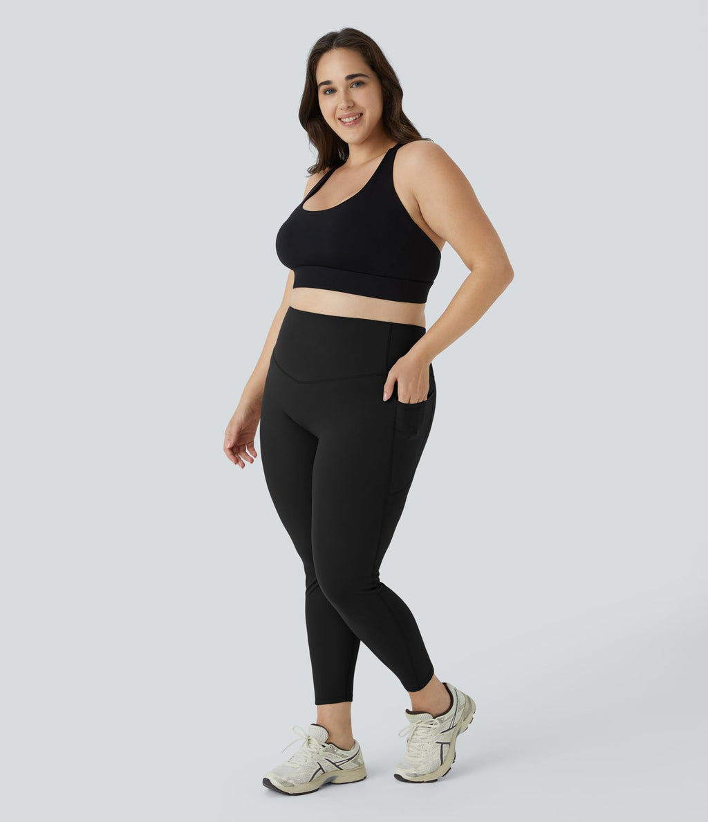 Legging d'entraînement gainant taille haute grande taille avec poches Halara UltraSculpt™