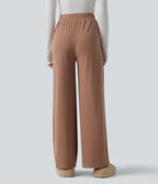 Pantalon de détente taille haute avec poches
