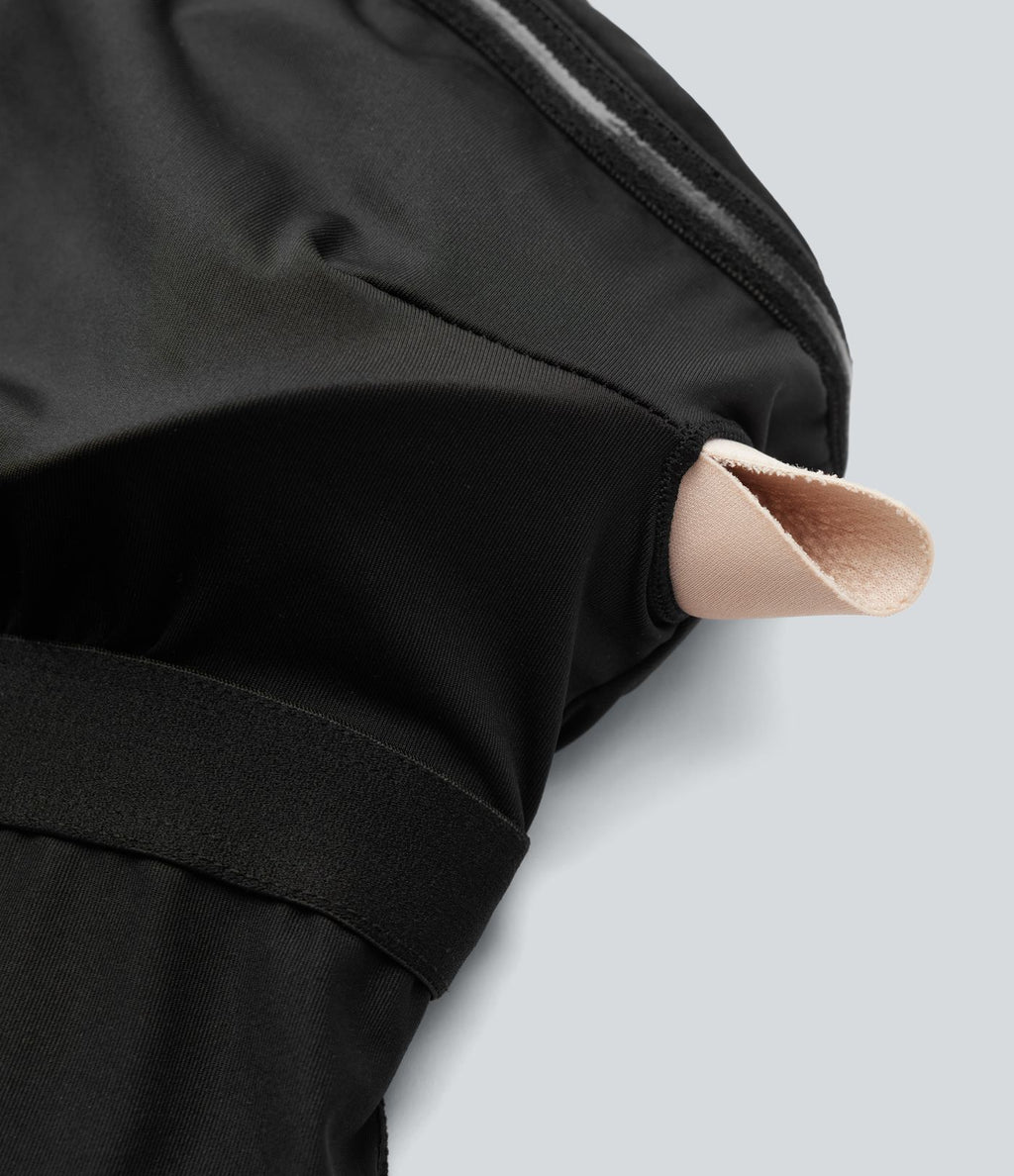 Robe nuisette mini avec brassière intégrée et dentelle contrastante en SoftlyZero™ Airy à effet frais InstantCool, protection solaire UPF50+