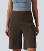 Short cargo yoga ample taille mi-haute avec poches