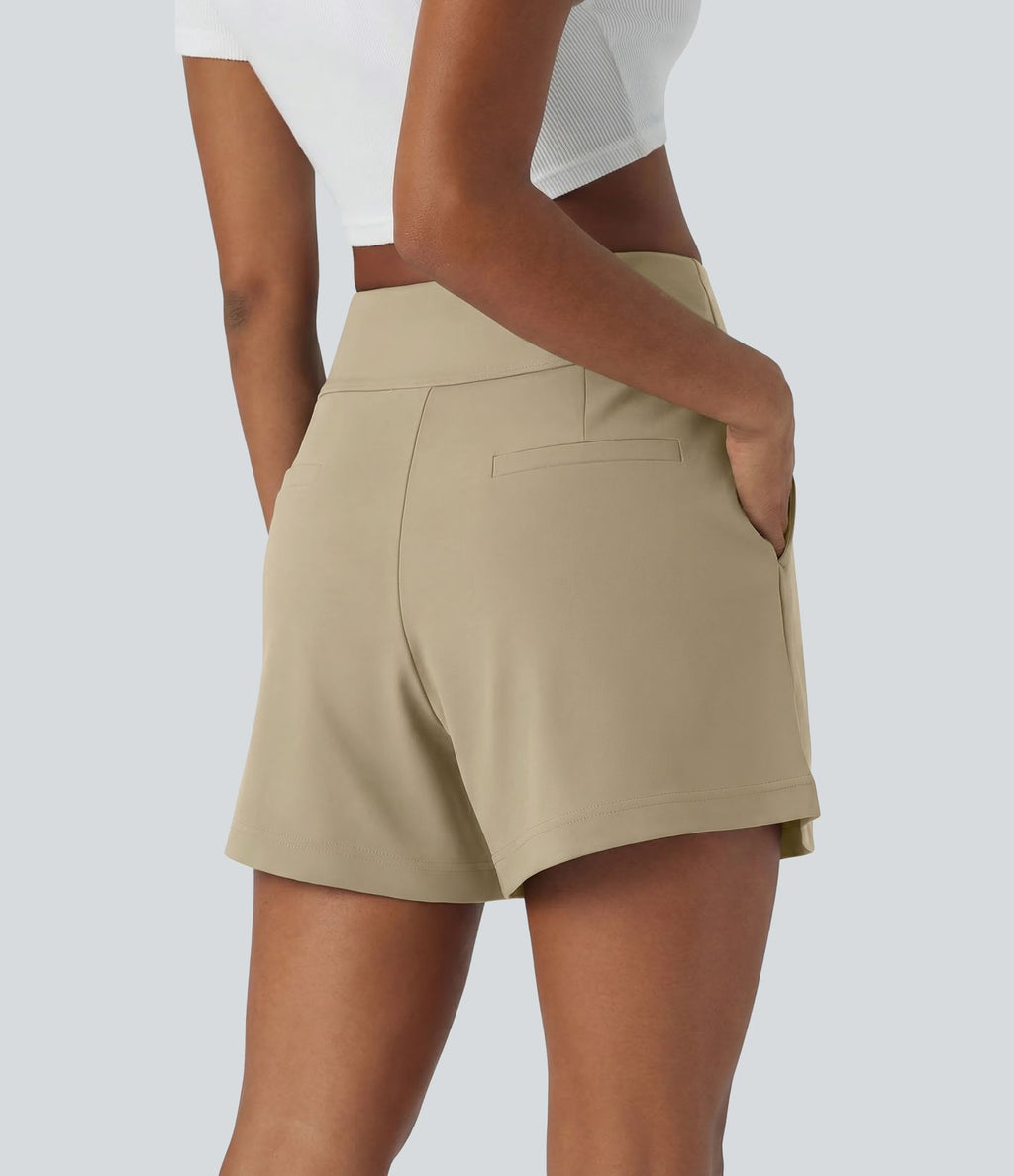 Short de travail large taille haute DayStretch avec poches
