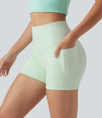 Short cycliste d’entraînement Halara UltraSculpt™ 8cm taille haute gainant avec poches