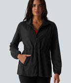 Veste sport manches longues séchage rapide à cordon de serrage intérieur - UPF40+