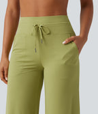 Pantalon yoga droit  Halara UltraSculpt™ taille haute avec cordon de serrage et poches