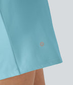 Short yoga 2-en-1 SoftlyZero™ Airy effet frais InstantCool taille très haute 12,5 cm avec poches, longueur allongée