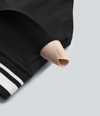 Brassière de sport SoftlyZero™ Plush à maintien léger, dos croisé ouvert, rayures color block et soutien intégré