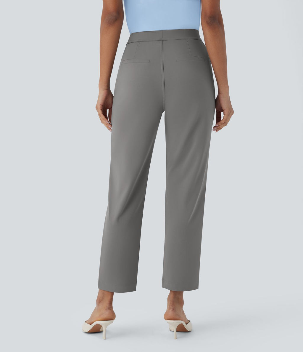 Pantalon de travail fuselé longueur cheville taille haute Halara Flex™ DayStretch avec poches