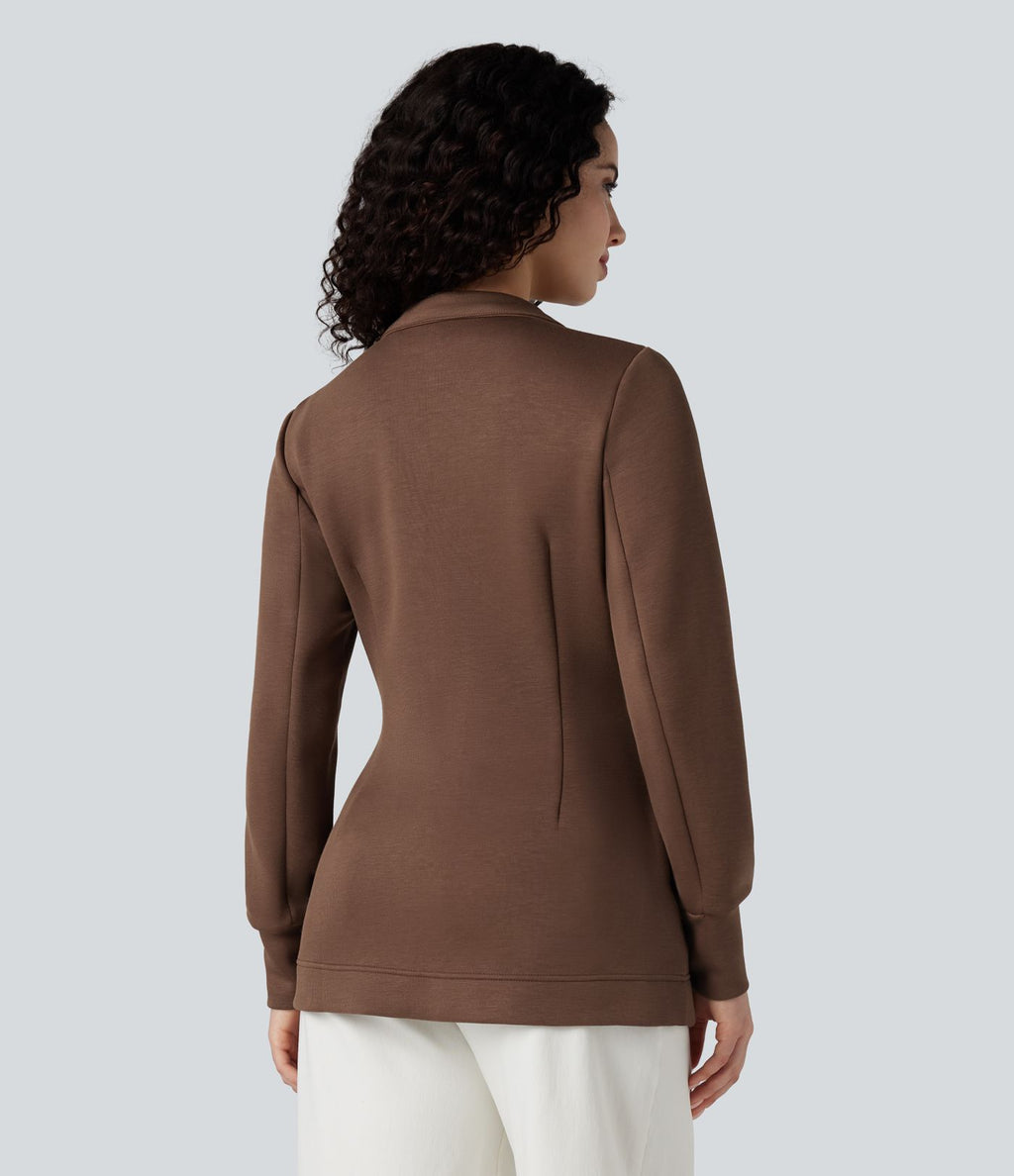 Manteau SpacerTek™ col montant, manches longues, ceinturé, avec poches