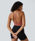 Brassière de sport maintien léger bretelles froncées doubles bonnets A-D OneForm Seamless Flow