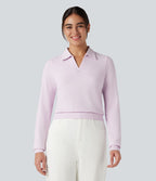 Haut de sport polo à manches longues sans couture OneForm Seamless Flow