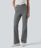 Pantalon tailleur Halara Flex™ évasé asymétrique taille haute avec poches
